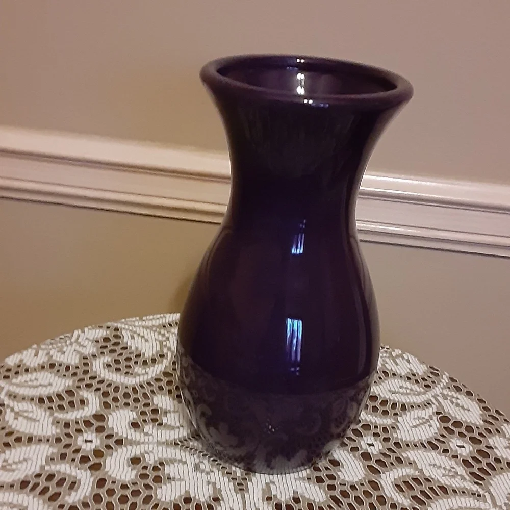 Haeger Purple Ceramic Vintage Vase